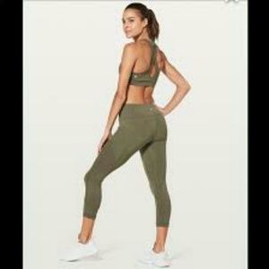 Lululemon All the Right Places Crop II Size 8 Sage